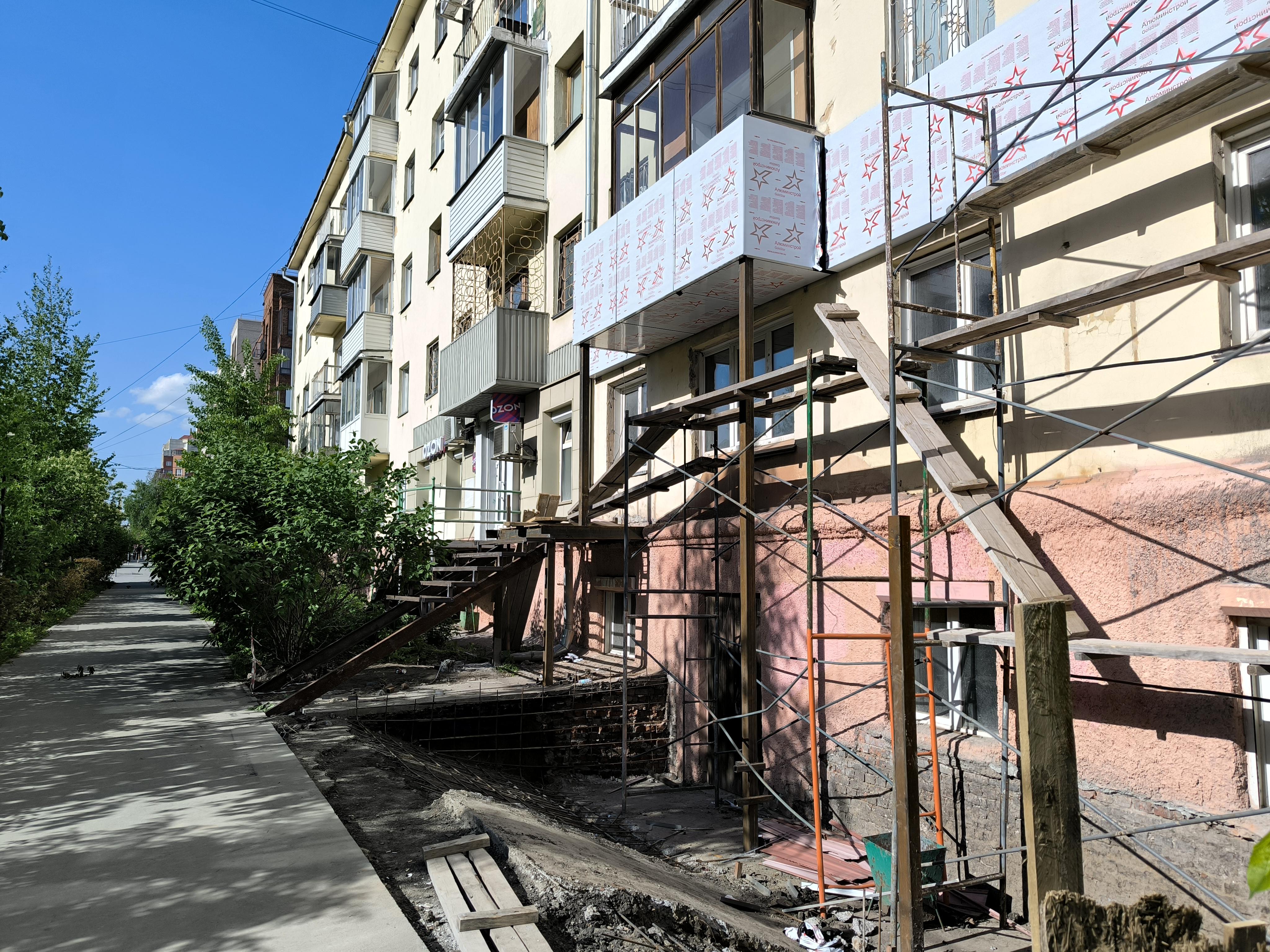 В Новосибирске изменили проект пристройки у дома в Тихом центре