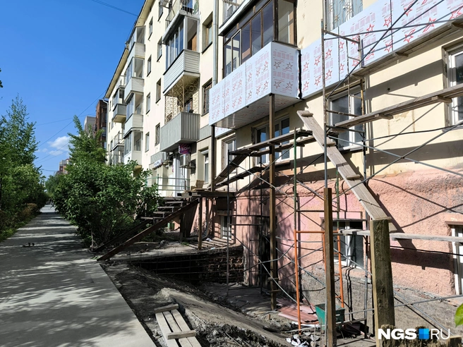 Работы ведет владелец помещения | Источник: Андрей Бортко / NGS.RU