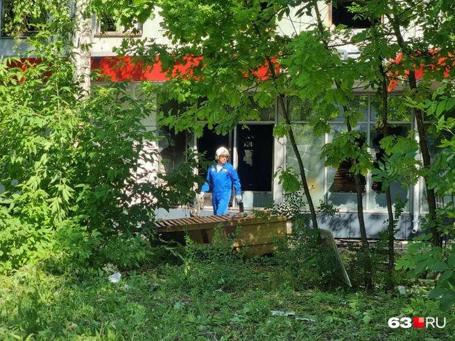 На месте работают спасатели | Источник: Роман Данилкин / 63.RU
