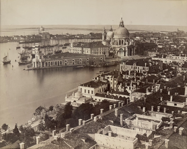 Карло Понти. «Вид с Кампанилы Сан Марко на Гранд Канал». 1860-e гг. | Источник: пресс-служба выставки