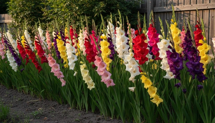 Цветок воинов и оберег дома: подробная инструкция по посадке гладиолусов | Источник: Сгенерировано с помощью Nano Banano