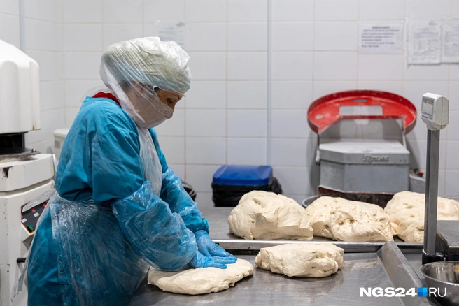 Работники экипированы с головы до ног | Источник: Мария Ленц / NGS24.RU