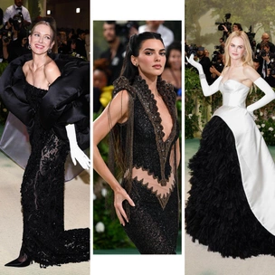 Черные лебеди: 12 самых красивых черных платьев на балу Met Gala 2024 — вы не сможете их забыть