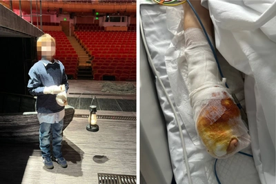 Hospital allows injured boy to attend theater performance