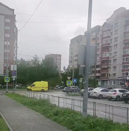 Машина сбила ребенка в Тюмени — видео