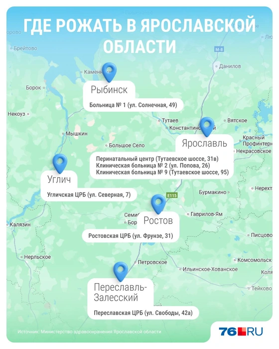 Где остались роддома в Ярославской области | Источник: Серафима Пантыкина / Городские медиа