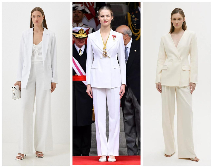 Испанская дива: где купить идеальный белый костюм, как у принцессы Леонор