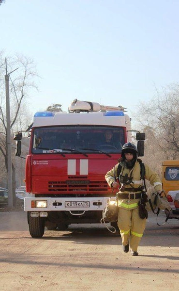 Пожарные учения на высотном здании | Источник: Сергей Махутов