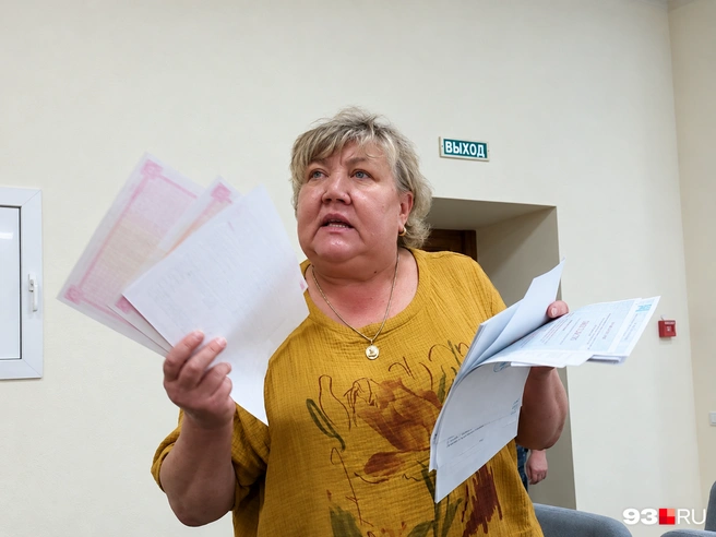 Алла Судакова не понимает, как незаконным стало то, что власти считали законным долгие годы | Источник: Екатерина Железнова / 93.RU