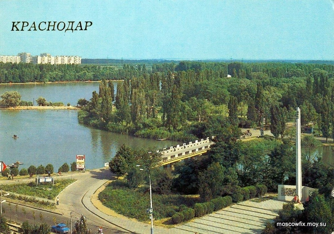Вид на парк 40-летия Октября (Солнечный остров), 1988 год  | Источник: moscowfix.moy.su