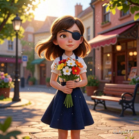 Аватарка Eyepatch Girl