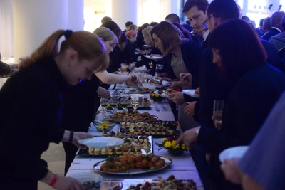 Volgograd handball championship serves tiger shrimp and veal