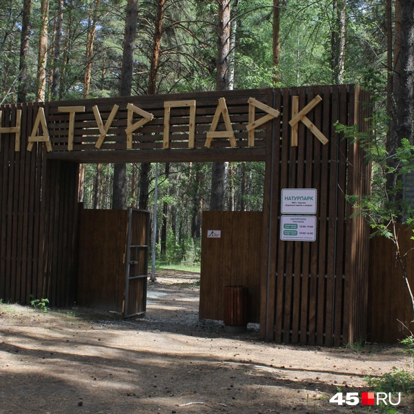 Входную группу в натурпарк сложно не найти | Источник: Александр Лисихин / 45.RU