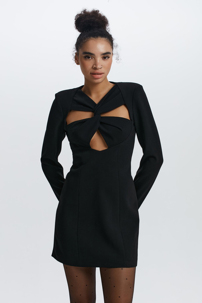 Короткое платье с драпировкой 1452228556-50 - купить в интернет-магазине LOVE REPUBLIC по цене: 1 599 руб