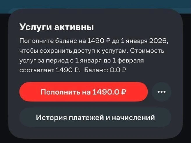 За четыре года стоимость тарифа для некоторых клиентов выросла более чем в два раза. | Источник: читательница E1.RU