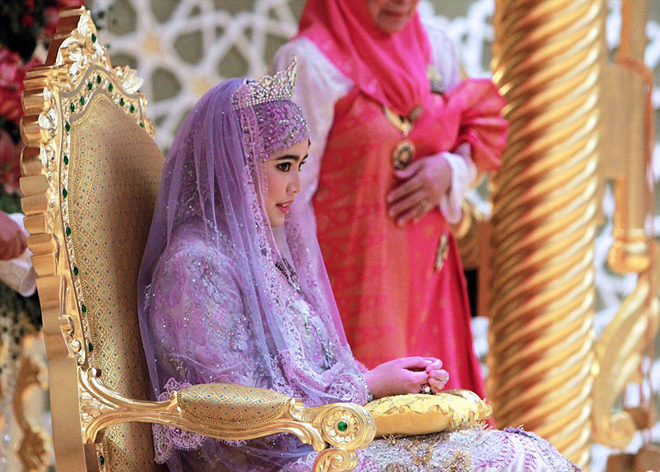 Принцесса Хафиза на собственной свадьбе