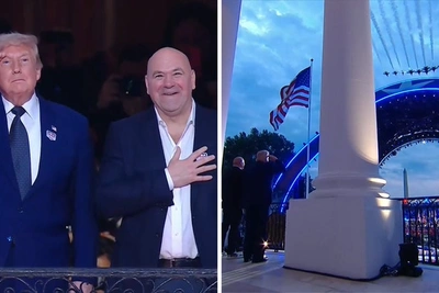 Трамп и Уайт устроили эффектный вход на UFC Freedom 250