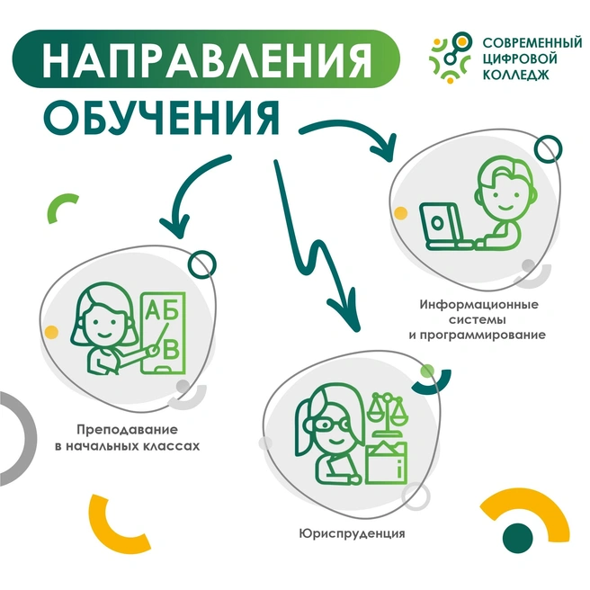 Направления обучения в Современном Цифровом Колледже | Источник: Современный Цифровой Колледж