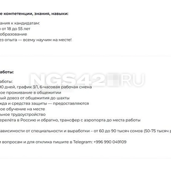 Подобные объявления встречаются на ряде киргизских сайтов
