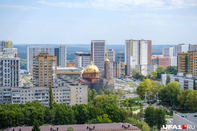 Храм на улице Комсомольской как на ладони | Источник: Булат Салихов / UFA1.RU