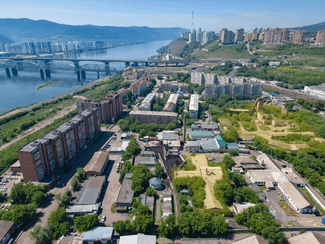 На продажу выставят примерно 3,5 гектара в центре | Источник: ЦИАН / krasnoyarsk.cian.ru