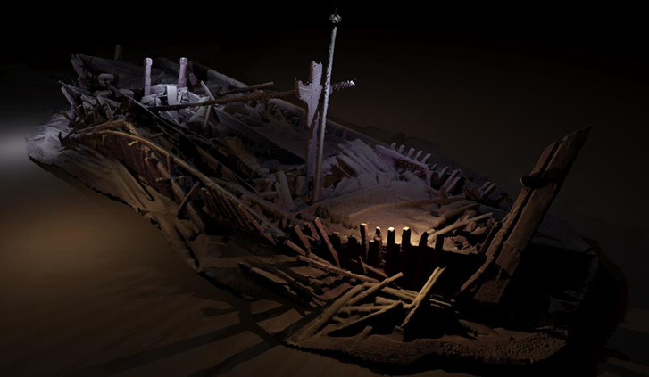 На дне Черного моря обнаружено кладбище древних кораблей