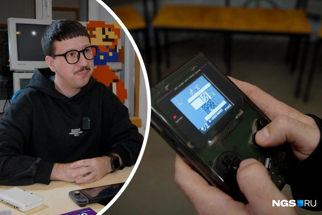 Евгений Панов выбрал предметом коллекционирования портативные ретрогаджеты линейки Gameboy | Источник: Антон Дигаев / NGS.RU