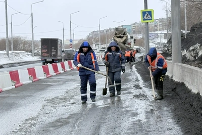 Временный ямочный ремонт начат на федеральной трассе А-401
