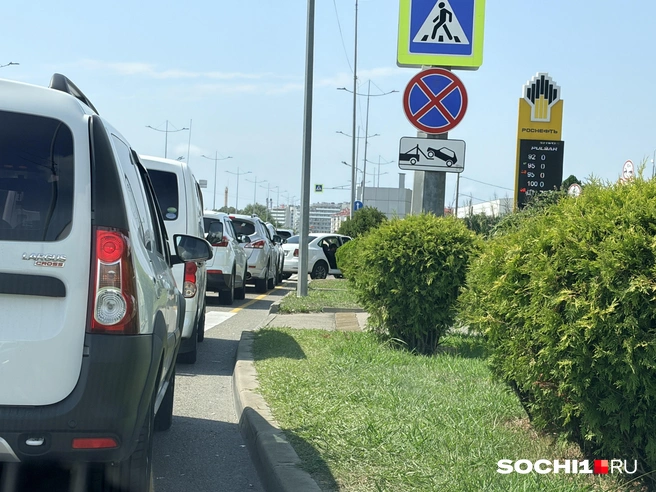 Только терпение поможет добыть бензина | Источник: Анна Грицевич / SOCHI1.RU