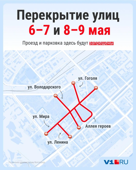 Так будут выглядеть перекрытия на время проведения репетиций и Парада Победы | Источник: Серафима Пантыкина / V1.RU