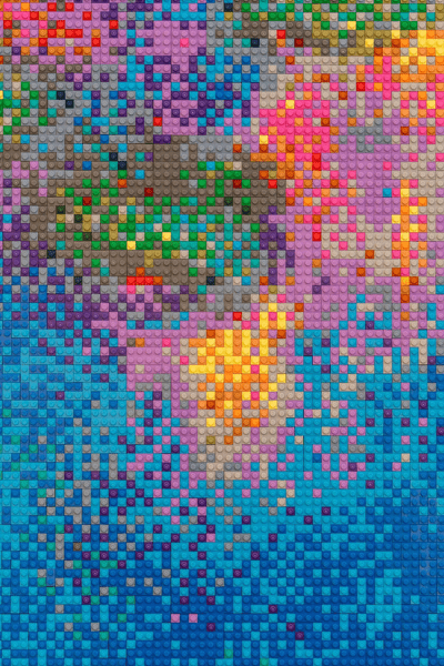 Очень личная история: зачем китайский художник повторил картину Моне из 650 тысяч кубиков «Лего»?