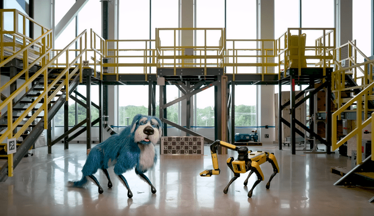 В компании Boston Dynamics нарядили робота Spot в костюм собаки