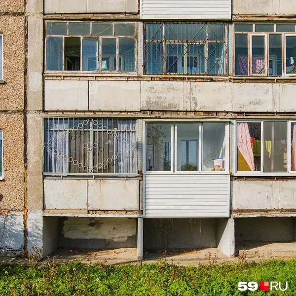 Вереница балконов | Источник: Тимофей Калмаков / 59.RU