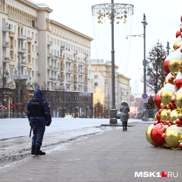 Улицы охраняют сотрудники Росгвардии | Источник: Татьяна Спиридонова / MSK1.RU