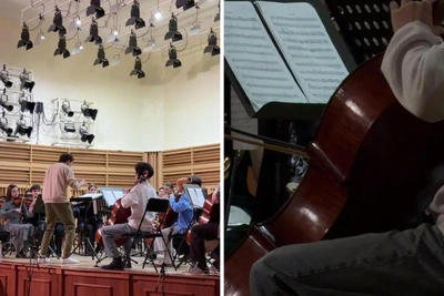 Французский дирижер репетировал с новосибирскими музыкантами