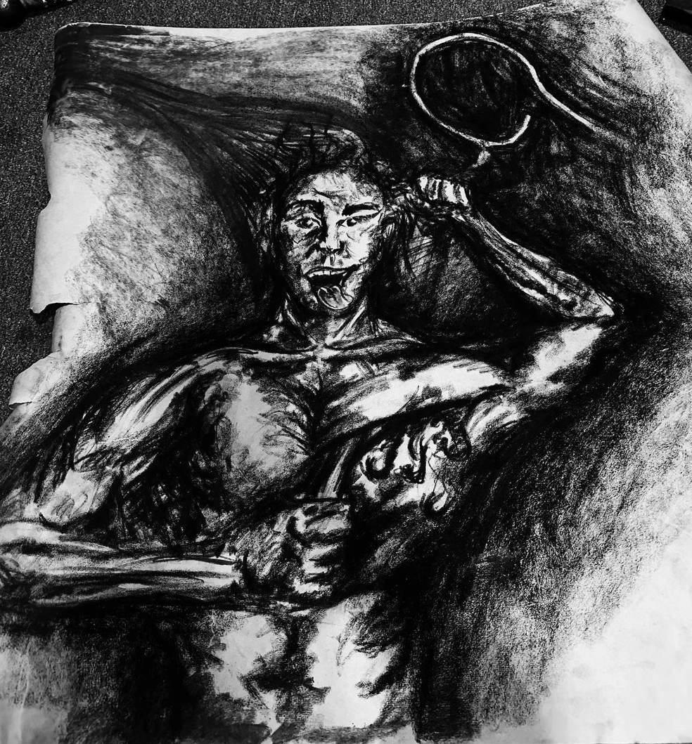 Вся суть зависимости в одном рисунке. Его нарисовал пациент Елены Тевс | Источник: предоставлено Еленой Тевс