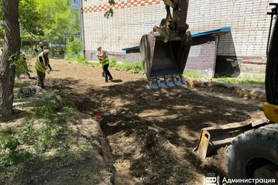 В Благовещенске ремонтируют междворовые проезды. Работы в Моховой Пади