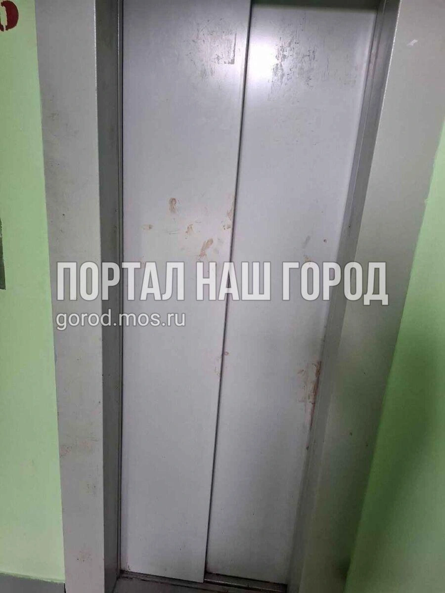 На лифте кровь&nbsp;— ничего необычного | Источник: gorod.mos.ru