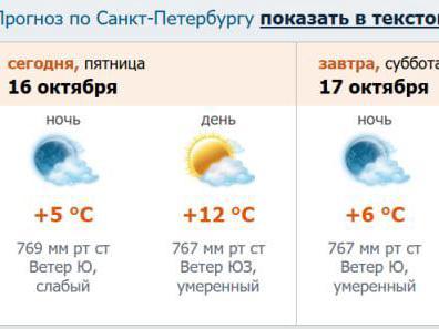 Петербург 16 октября: облака и до +13