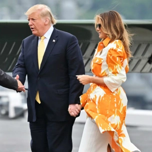 Мелания Трамп в Йокосуке