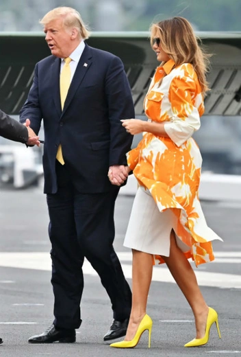 Мелания Трамп в Йокосуке | marieclaire.ru