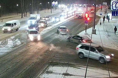 Снегопад вызвал девятибалльные пробки в Перми