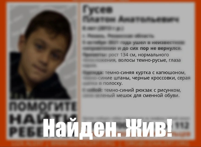 Пропавший восьмилетний рязанец найден живым | ya62.ru