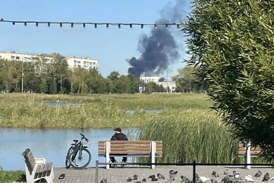 В Челябинске заметили столб дыма, но пожара нет