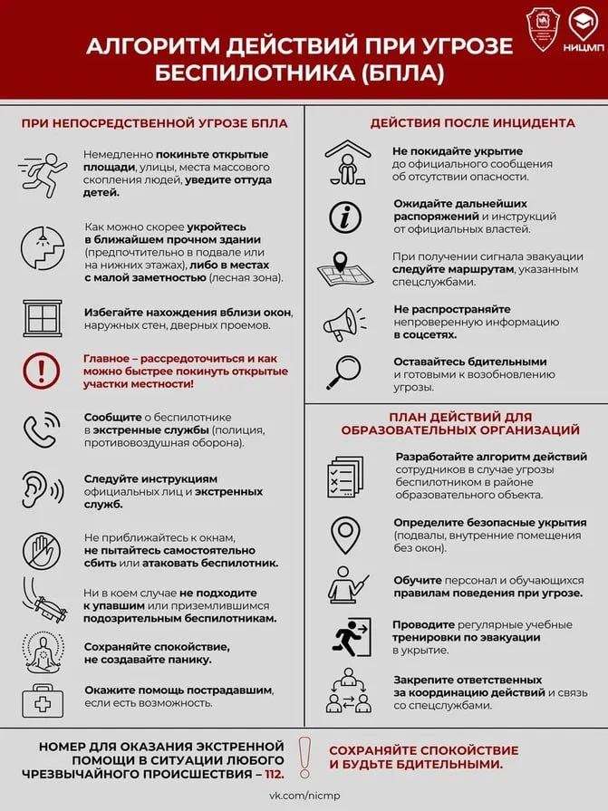Такую инструкцию ранее публиковали власти | Источник: antiterror74 / t.me