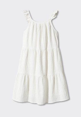 Платье Mango Kids STELLA, цвет: белый, RTLACS242501 — купить в интернет-магазине Lamoda