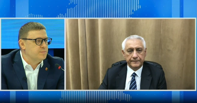 Сергей Бердников: «Вся южная дорожная сеть делалась этапами. Перекресток&nbsp;— это отдельный серьезный этап строительства» | Источник: пресс-служба правительства Челябинской области 