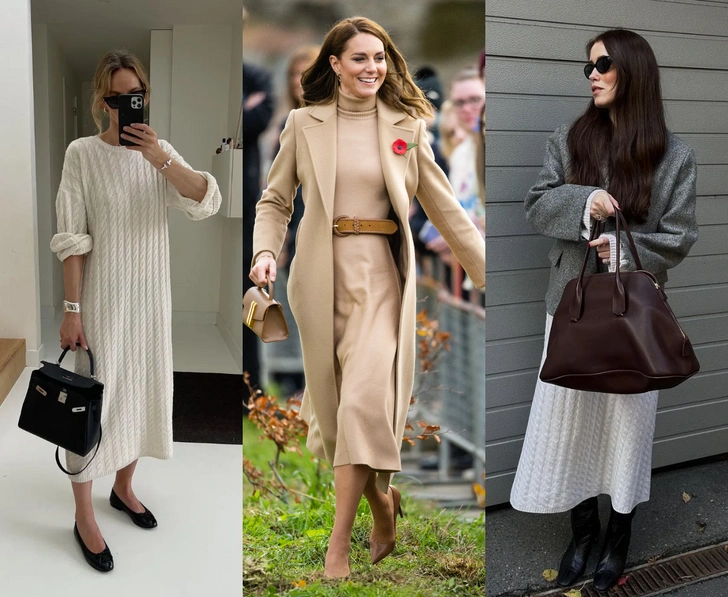 10 трикотажных платьев, которые заменят весь зимний гардероб