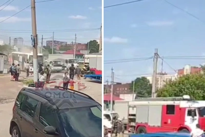 Маршрутка загорелась на Богдана Хмельницкого