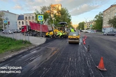Ямочный ремонт дорог в Благовещенске: обновлено 50 тысяч квадратов